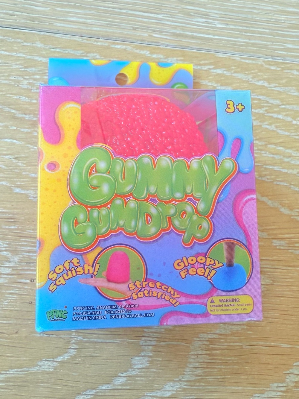 🍬 Gummy Gumdrop Squishy Toy Pink Soft Squish Sensory Fidget NWT